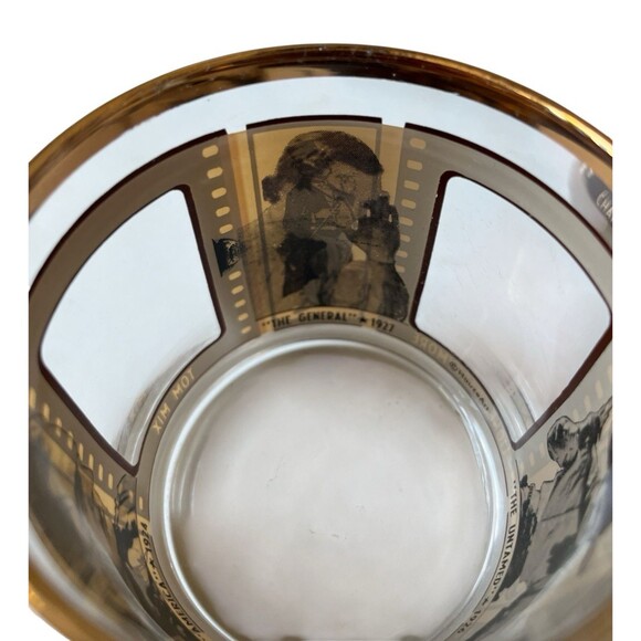 Vintage Set 4 Roaring Twenties Glasses Bar Whiskey Lowball Hollywood Film - Picture 2 of 4